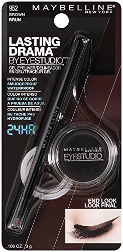 Maybelline New York Makeup Eyestudio Lasting Drama Gel Eye Liner, Blackest Black, Waterproof, 0.106 Ounce,Pack of 1 - Image 4